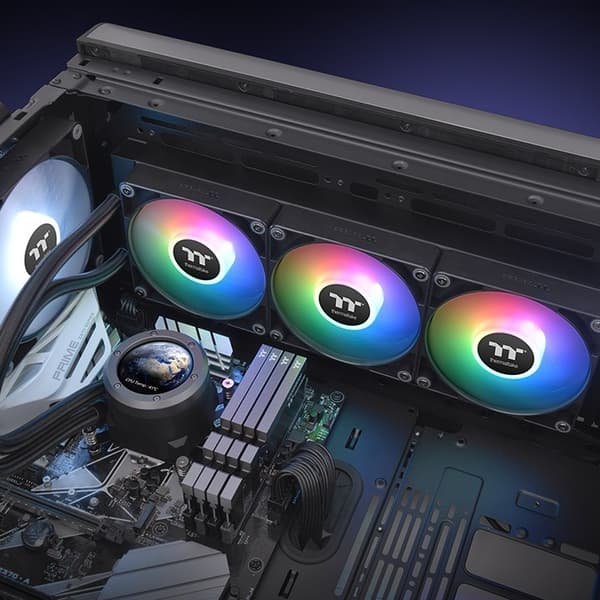 Thermaltake TH360 V2 Ultra Processor Alt-i-en væskekøler 12 cm Sort