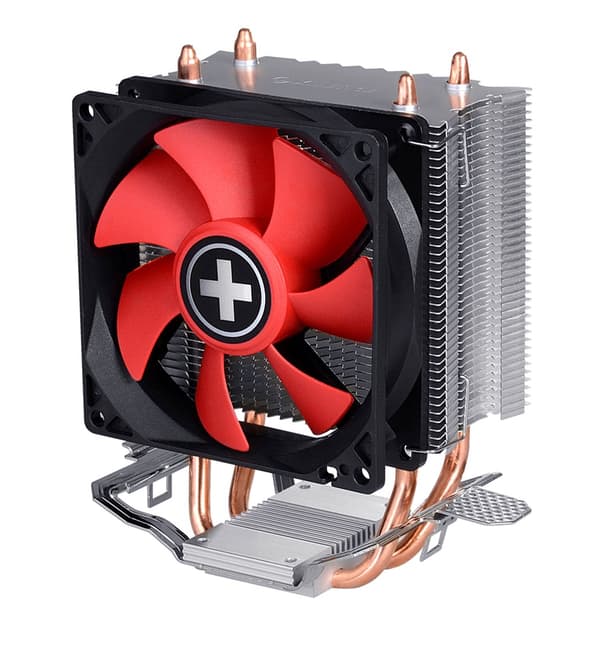 Xilence A402 Processor Køler 9,2 cm Sort, Rød, Sølv
