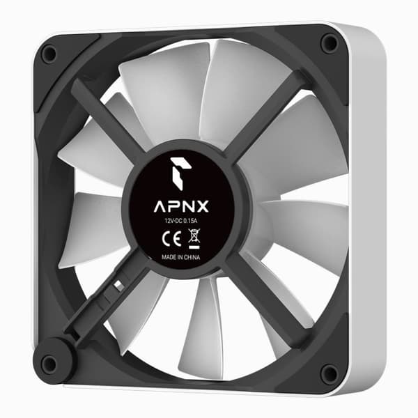 APNX FP2-120 PWM ARGB Datorchassifläkt Vit