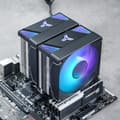 Pikkukuva 4 / 6: Jonsbo CR-3000 CPU-jäähdytin, kaksoistorni, ARGB - 2x 120 mm, musta