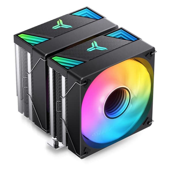 Jonsbo CR-3000 CPU-jäähdytin, kaksoistorni, ARGB - 2x 120 mm, musta musta