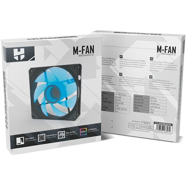Boxventilator Nox-Xtreme M-FAN Ø 12 cm (1 enheder)