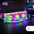 Miniatyrbild 2 av 2: Mars Gaming ML-ULTRA360, Professionell CPU-vätskekylning, TDP 650W, Infinity Mirror, 3x FDB ARGB-fläktar