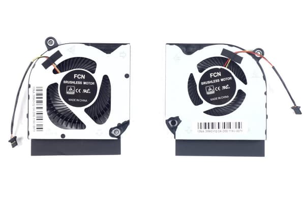 Fläkt till Acer Nitro AN515-45 AN515-55 AN515-56 AN515-57 N20C1 CPU + GPU komplett set höger vänster