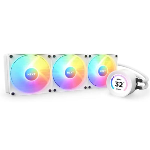 Vattenkylning - NZXT - Kraken Elite Vit RGB 360mm - Vit - 360mm Vit
