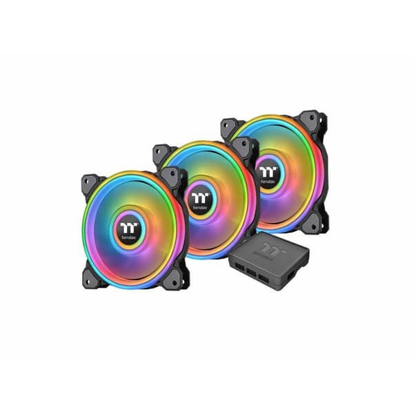 Kylarfläkt - Thermaltake - Riing Quad 12 RGB - 54 LED - Tyst - 20 dB Svart