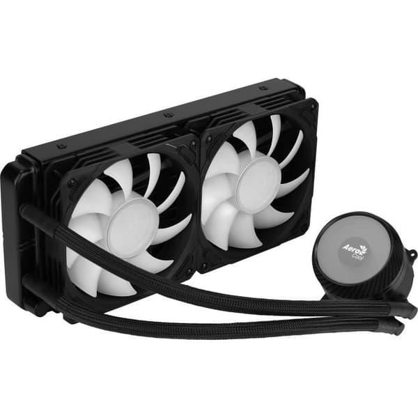 AEROCOOL Mirage L240 ARGB Svart - 240 mm CPU-vattenkylningssats - LGA1700-sats ingår