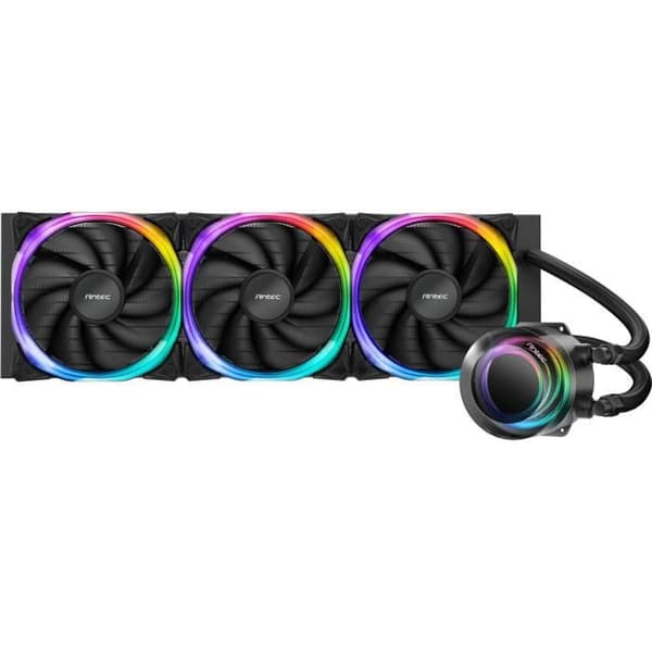 Kit för AIO-vattenskylning - Antec - Vortex RGB - 360mm - Svart - Kompatibel med LGA1150