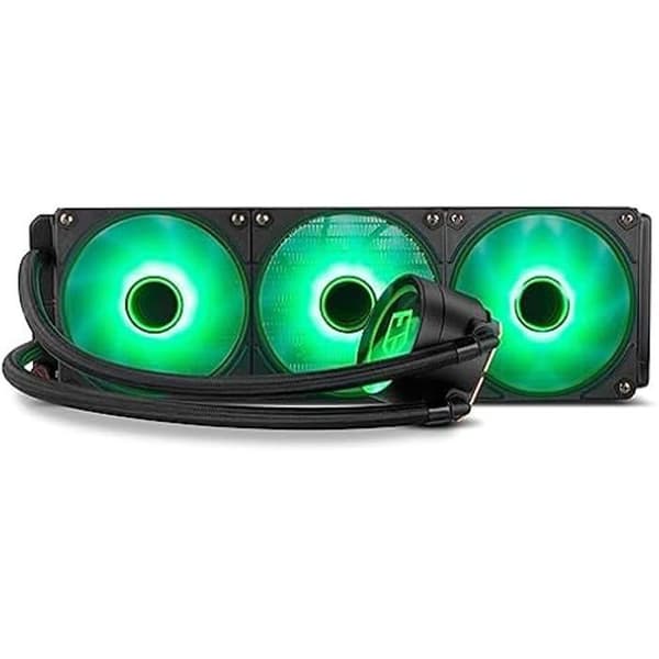 NOX XTREME PRODUCTS HUMMER M-360 - ARGB vätskekylning, Intel och AMD, 3 120 mm PMW kontrollfläktar, pump med effekt