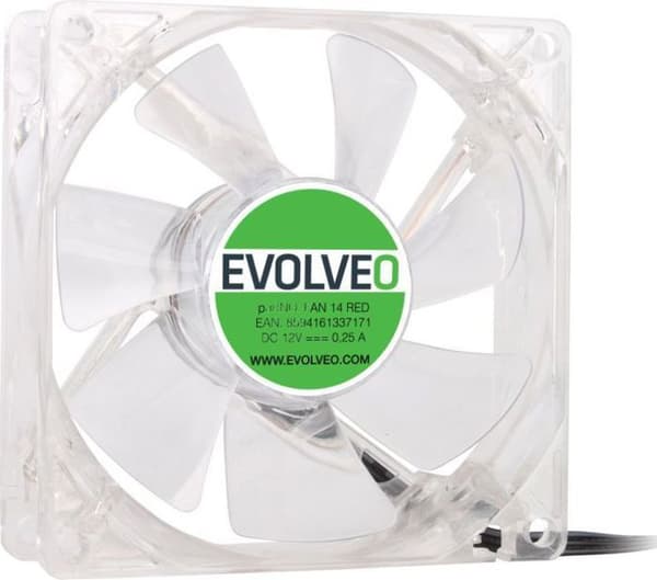 Kyla - ventilation - vattenkylning Evolveo - FLÄKT 14 GRÖN - 14L1GR fläkt