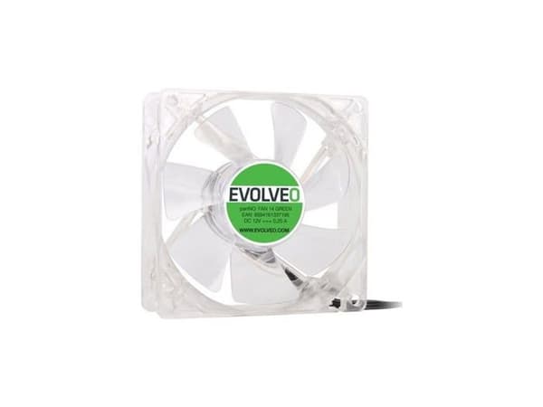 Kyla - ventilation - vattenkylning Evolveo - FLÄKT 14 GRÖN - 14L1GR fläkt