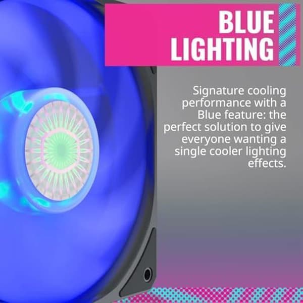 PC Case Fläkt - COOLER MASTER - SickleFlow 120 - Blå LED - 120 mm - 62 CFM