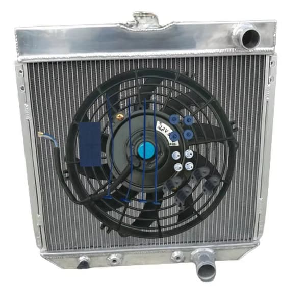 Aluminiumkylare, passar 1963-1969 Ford Fairlane, 1967-1969 Ford Mustang, effektiv kylprestanda