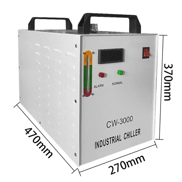 Industriel Vandkøler, 6L Kapacitet, Effektiv Køleydelse,CW-3000