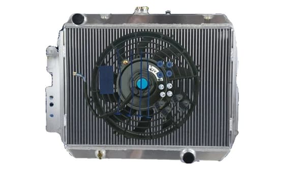 Kit, kerne størrelse 570mm x 402mm, indløb/udløb 35mm,RADIATOR Med VENTILATOR