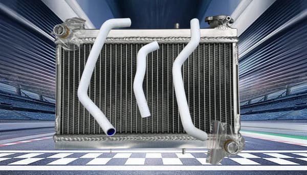 Aluminiumkylare för Honda FourTrax 250, Hållbar konstruktion, Effektiv kylning,VIT