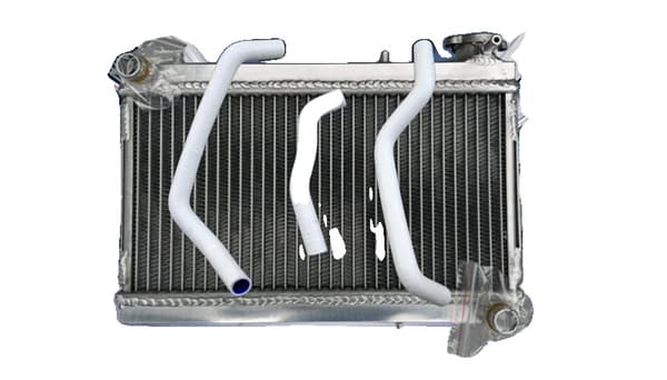 Aluminiumkylare för Honda FourTrax 250, Hållbar konstruktion, Effektiv kylning,VIT