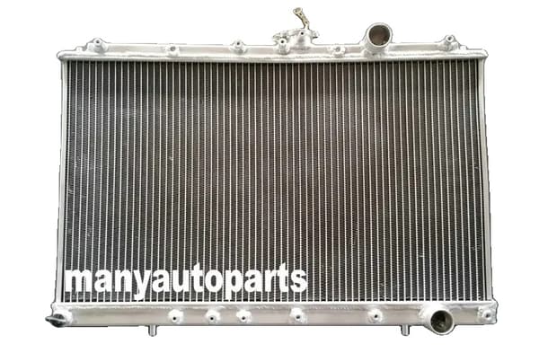 Aluminiumkylare för Mitsubishi Lancer EVO 1 2 3, 2-radig design, förbättrad kylkapacitet,endast radiator