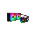 Miniatyrbild 1 av 2: Cooler Master MasterLiquid 240 Core II CPU Vattenkylare - AIO Kylare 240mm (Max. 260W TDP), GR9 Dubbelkammarpump