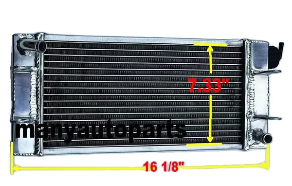 Go-Kart Radiator, Øget Kølekapacitet, Holdbar Aluminiumskonstruktion, Præcisions TIG-svejsning
