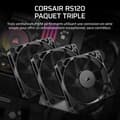 Miniatyrbillede 2 af 3: CORSAIR RS120 120mm PWM Blæser 3-pak