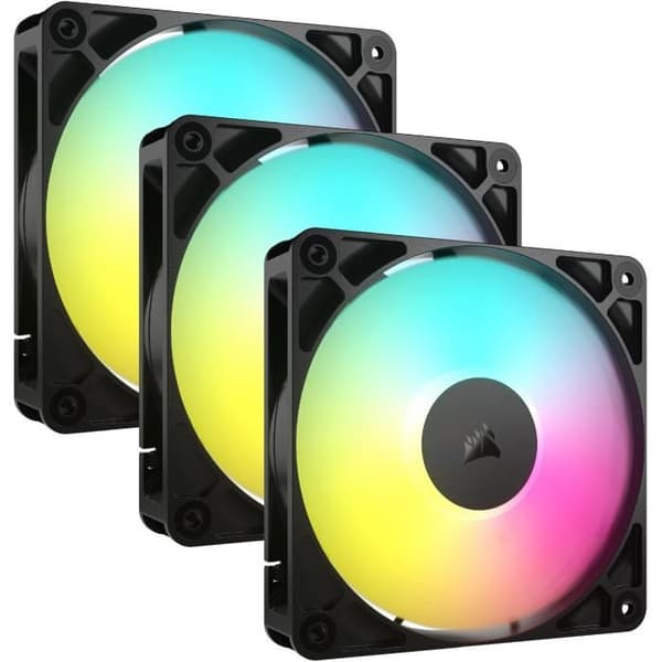 CORSAIR RS120 120mm ARGB-fläkt 3-pack - Exceptionell kylning och dynamiska ljuseffekter