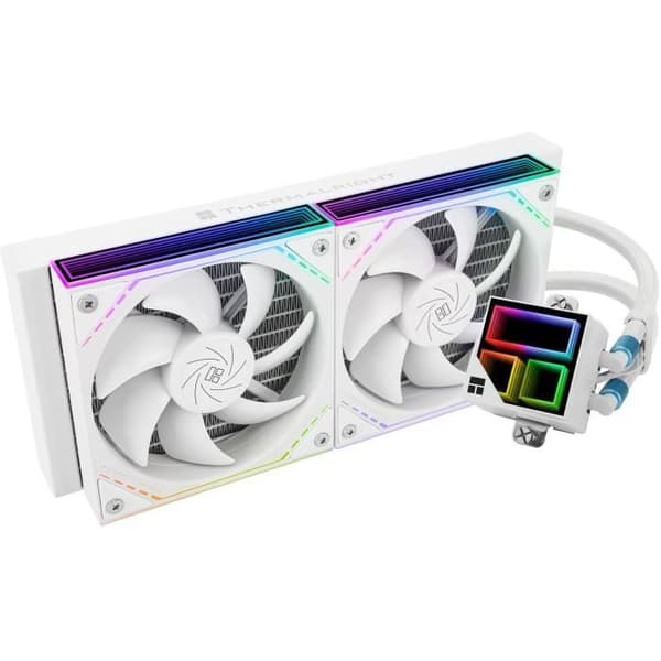 Vattenkylning AIO - THERMALRIGHT - Frozen Infinity 240 - Vit - Fläktar 2x120mm ARGB - Kompatibilitet Intel och AMD