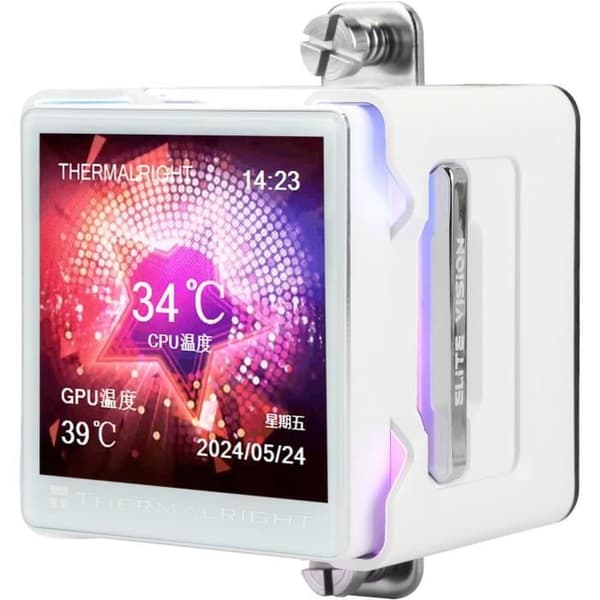 Thermalright Elite Vision 360 ARGB Vit - Vattenkylning CPU Processor