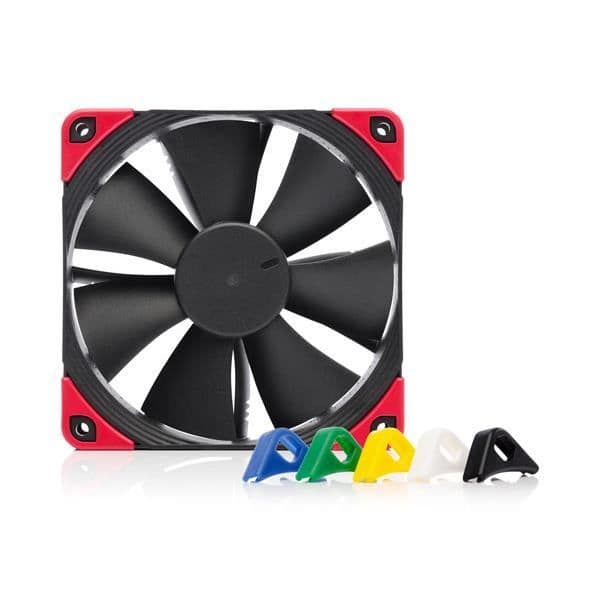 Noctua NF-F12 PWM chromax.black.swap, PC-fodral, Fläkt, 12 cm, 300 rpm, 1500 rpm, 2,61 mmH2O
