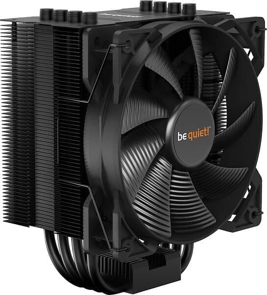 be quiet! Pure Rock 2 Black – Tyst CPU-kylare med 120 mm fläkt – 150 W TDP – Luftkylning för Intel & AMD