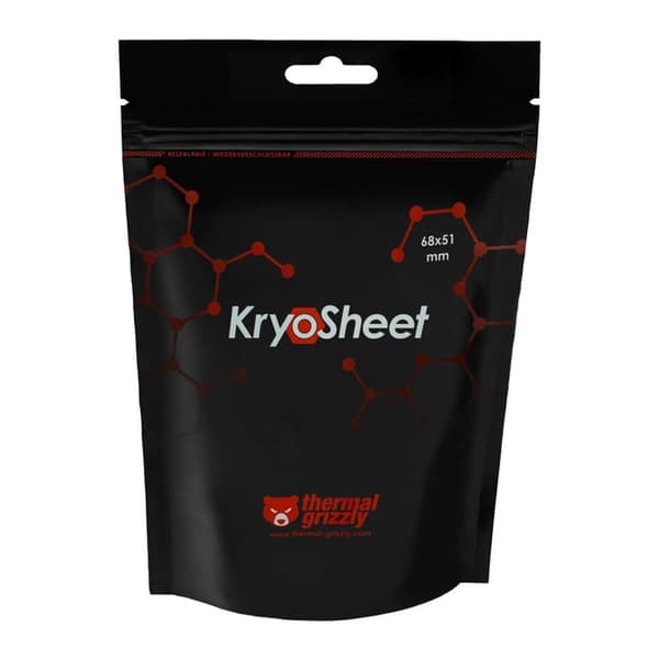 Kylning - ventilation - vattenkylning Termisk grizzly - TG-KS-68-51 - KryoSheet värmedyna - 68 x 51 mm