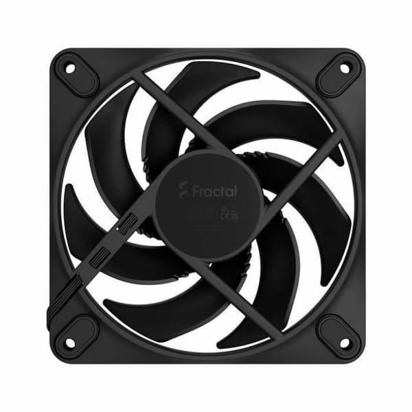 Boxventilator Fractal Ø 12 cm (1 enheder) Sort