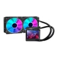 Miniatyrbild 2 av 4: Flytande CPU-kylare - ASUS - ROG Ryujin II 240 ARGB - 3,5" LCD-skärm - 120 mm fläktar - 840 rpm