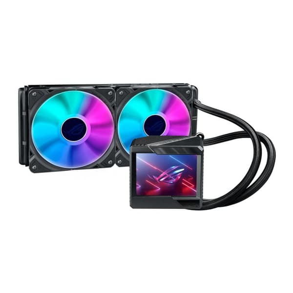 Flytande CPU-kylare - ASUS - ROG Ryujin II 240 ARGB - 3,5" LCD-skärm - 120 mm fläktar - 840 rpm