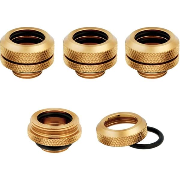 Corsair CX-9052009-WW tillbehör för kylning av hårdvara guld ( Hydro X Series XF Hardline 14 mm guldbeslag - fyrpack [CX-