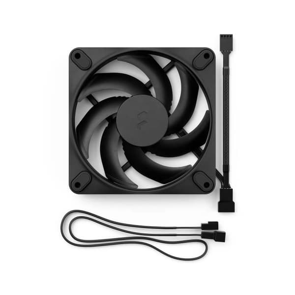 PC-fläkt - FRACTAL DESIGN - Momentum 12 - FDB - PWM-kontroll - Brusreducerande svepta blad - Svart