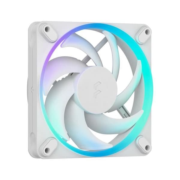 PC-fläkt - FRACTAL DESIGN - Momentum 12 RGB - FDB - ARGB Gen 2-ljusring - PWM-styrning - Vit
