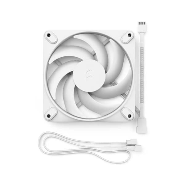 PC-fläkt - FRACTAL DESIGN - Momentum 12 - FDB - PWM-kontroll - Brusreducerande svepta blad - Vit