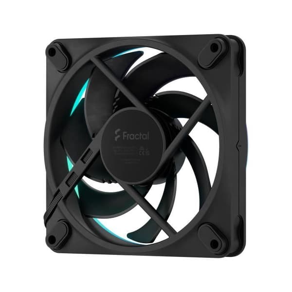 PC-fläkt - FRACTAL DESIGN - Momentum 12 RGB - FDB - ARGB Gen 2-ljusring - PWM-styrning - Svart