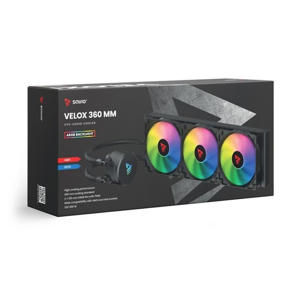 Flytande kylkit Savio VELOX 360 MM
