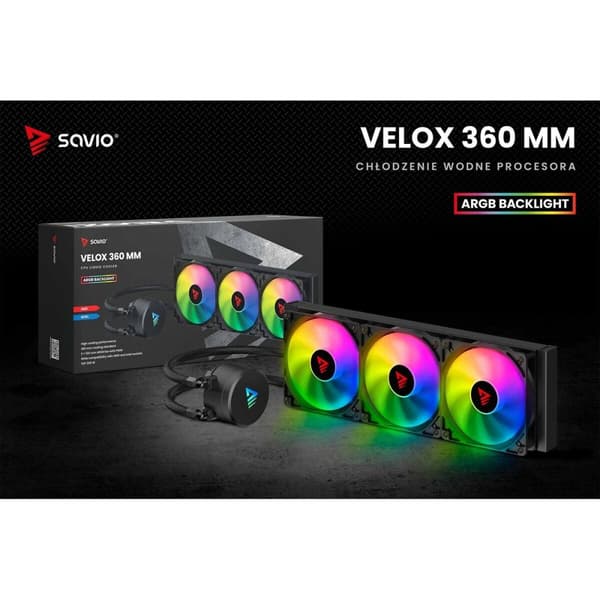 Flytande kylkit Savio VELOX 360 MM