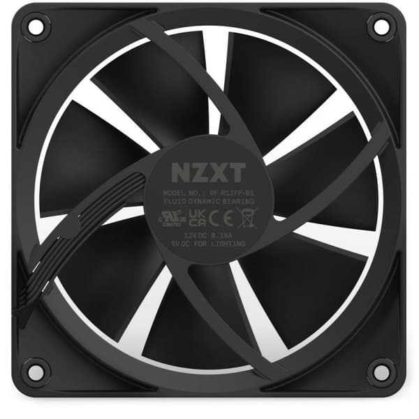 Boxventilator NZXT RF-R12SF-B1 Ø 12 cm (1 enheder) Sort