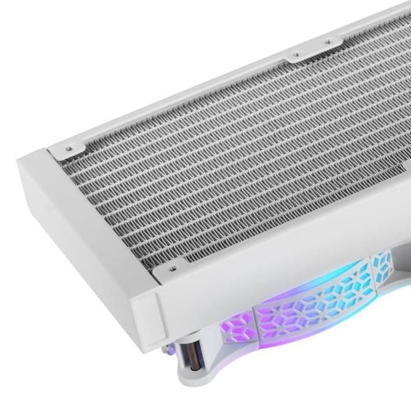 Mars Gaming ML-LCD360, AIO vätskekylning, TDP 600W, 3x 120 mm ARGB-fläktar, LCD-skärm, Universal Multisocket, Vit