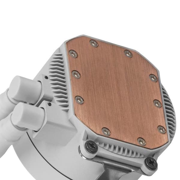 Mars Gaming ML-LCD360, AIO vätskekylning, TDP 600W, 3x 120 mm ARGB-fläktar, LCD-skärm, Universal Multisocket, Vit
