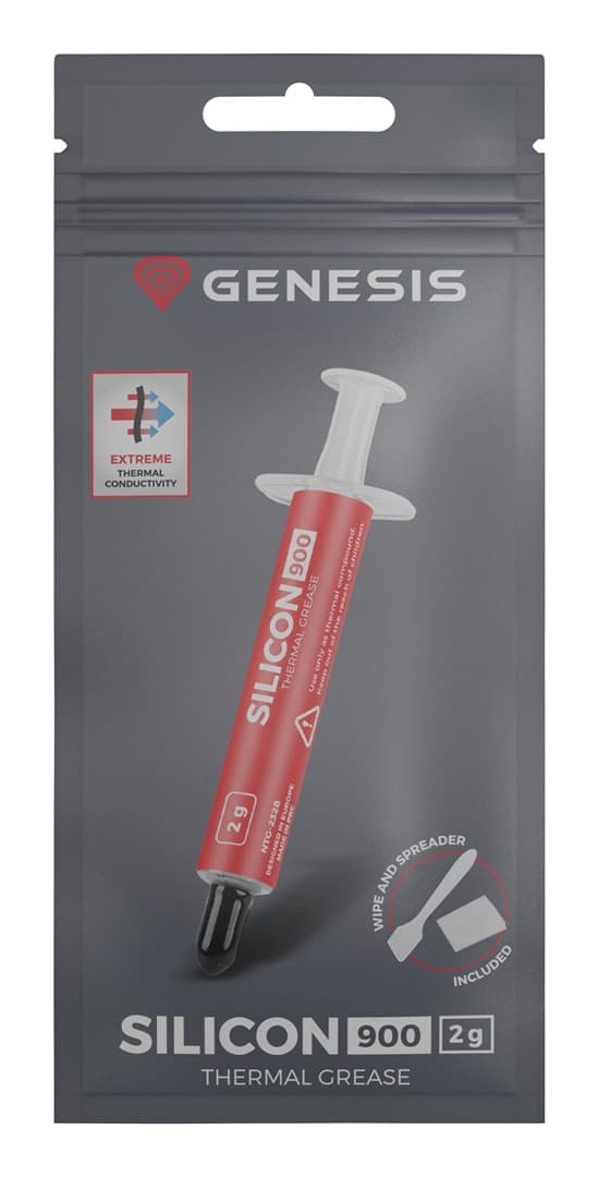 GENESIS Silicon 900 kylflänsmassa Termisk pasta 12,8 W/m·K 2 g