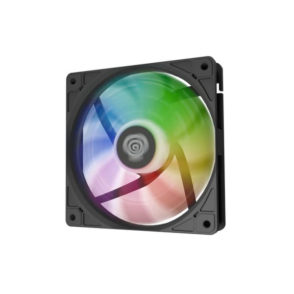 Lådfläkt Genesis Oxal 120 ARGB Ø 12 cm Svart