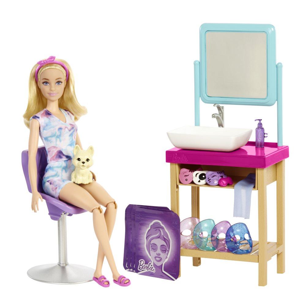 Barbie Sparkle Spa Lekesett med masker