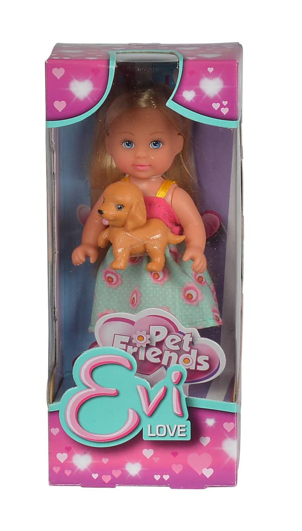 Evi Love Pet Friends Nukke lemmikki kanin kanssa