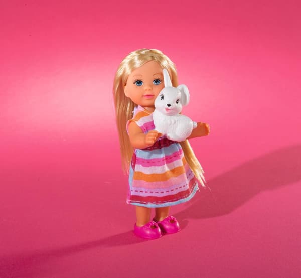 Evi Love Pet Friends Nukke lemmikki kanin kanssa