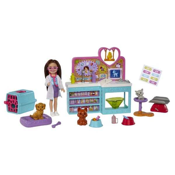 Chelsea Veterinär Lekset med docka Barbie